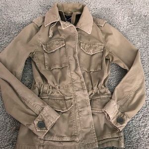 madewell button up army jacket